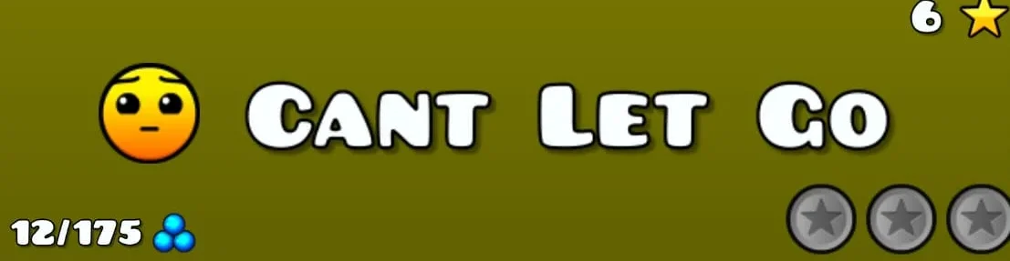 Geometry dash Hard level "CAN’T LET GO"